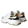 White Gold DAYMASTER Leather Sneakers Shoes - Image 4