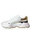 White Gold DAYMASTER Leather Sneakers Shoes - Image 5
