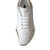 White Gold DAYMASTER Leather Sneakers Shoes - Image 8