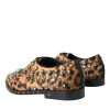 Brown Leopard Hair Crystal Dress Broque Shoes - Image 4