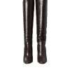Brown Exotic Leather Heels High Boots Shoes - Image 2
