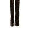 Brown Giraffe Velvet Leather Boots Shoes - Image 2