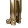 Metallic Gold Rubber PVC Rain Boots Shoes - Image 4