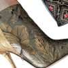 Multicolor Patchwork Print Heeled Boots Shoes - Image 8