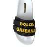 White Black Logo Beachwear Flats Sandals Shoes - Image 6