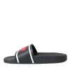 Black Leather I Love D&G Sandals Slides Shoes - Image 5