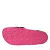 Pink Black Logo Beachwear Flats Sandals Shoes - Image 6