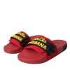 Red Black Logo Beachwear Flats Sandals Shoes - Image 3