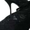 Black Lace Stretch Heels Slingbacks Shoes - Image 7