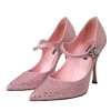 Pink Strass Crystal Heels Pumps Shoes - Image 3