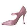 Pink Strass Crystal Heels Pumps Shoes - Image 5