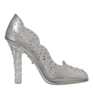 Clear Floral Crystal Heels CINDERELLA Shoes
