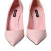 Light Pink Patent Leather Pumps Heels Shoes - Image 2