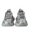 Silver Leather Super Queen Sneakers Shoes - Image 2