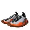 Black White Orange Slip On Sorrento Sneakers Shoes - Image 3