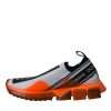 Black White Orange Slip On Sorrento Sneakers Shoes - Image 5