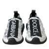 White Sorrento Crystals Sneakers Shoes - Image 2