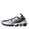 White Sorrento Crystals Sneakers Shoes - Image 5