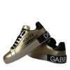 Gold Portofino Calf Leather Sneakers Women Shoes - Image 6