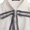 Off White Long Sleeve Button Down Blouse Top - Image 7