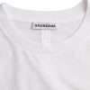 White Cotton Crew Neck Short Sleeves T-shirt - Image 6