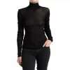 Black Viscose Turtle Neck Pullover Sweater - Image 4