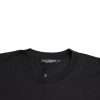 Black Logo Patch Cotton Crew Neck T-shirt - Image 3