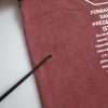 Maroon Print Round Neck Short Sleeves T-shirt - Image 4