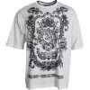 White Lion Crown Logo Cotton Crewneck T-shirt - Image 2
