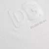 White Logo Embossed Cotton Crewneck T-shirt - Image 6