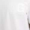 White Logo Embossed Cotton Crewneck T-shirt - Image 8