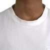 White Logo Embossed Cotton Crewneck T-shirt - Image 6