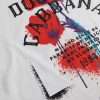 White Logo Floral Cotton Crew Neck T-shirt - Image 2