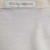 White Short Button Closure Silk Top T-shirt - Image 6