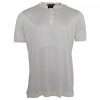 White Short Button Closure Silk Top T-shirt - Image 4
