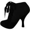 Black Suede Stretch Ankle Boots Booties Shoes - Image 6