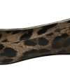 Brown Leopard Ballerina Flats Leather Shoes - Image 2