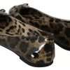 Brown Leopard Ballerina Flats Leather Shoes - Image 4