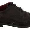 Black Leather Brogue Oxford Dress Shoes - Image 4