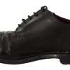 Black Leather Brogue Oxford Dress Shoes - Image 7