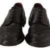 Black Leather Brogue Oxford Dress Shoes - Image 8