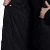 Black Nylon Hooded Parka Coat Winter Jacket - Image 6