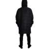 Black Nylon Hooded Parka Coat Winter Jacket - Image 4