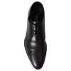 Black Leather Derby Formal Dress Men Shoes - Image 6