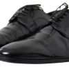 Black Polished Leather Formal Dress Shoes - Image 4