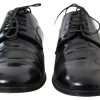 Black Polished Leather Formal Dress Shoes - Image 5