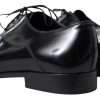 Black Polished Leather Formal Dress Shoes - Image 8