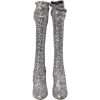 Silver Sequined High Boots Stretch Shoes - Image 7