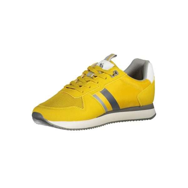 Yellow Polyester Men Sneaker - Image 3