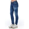 Blue Cotton Women Jeans - Image 2